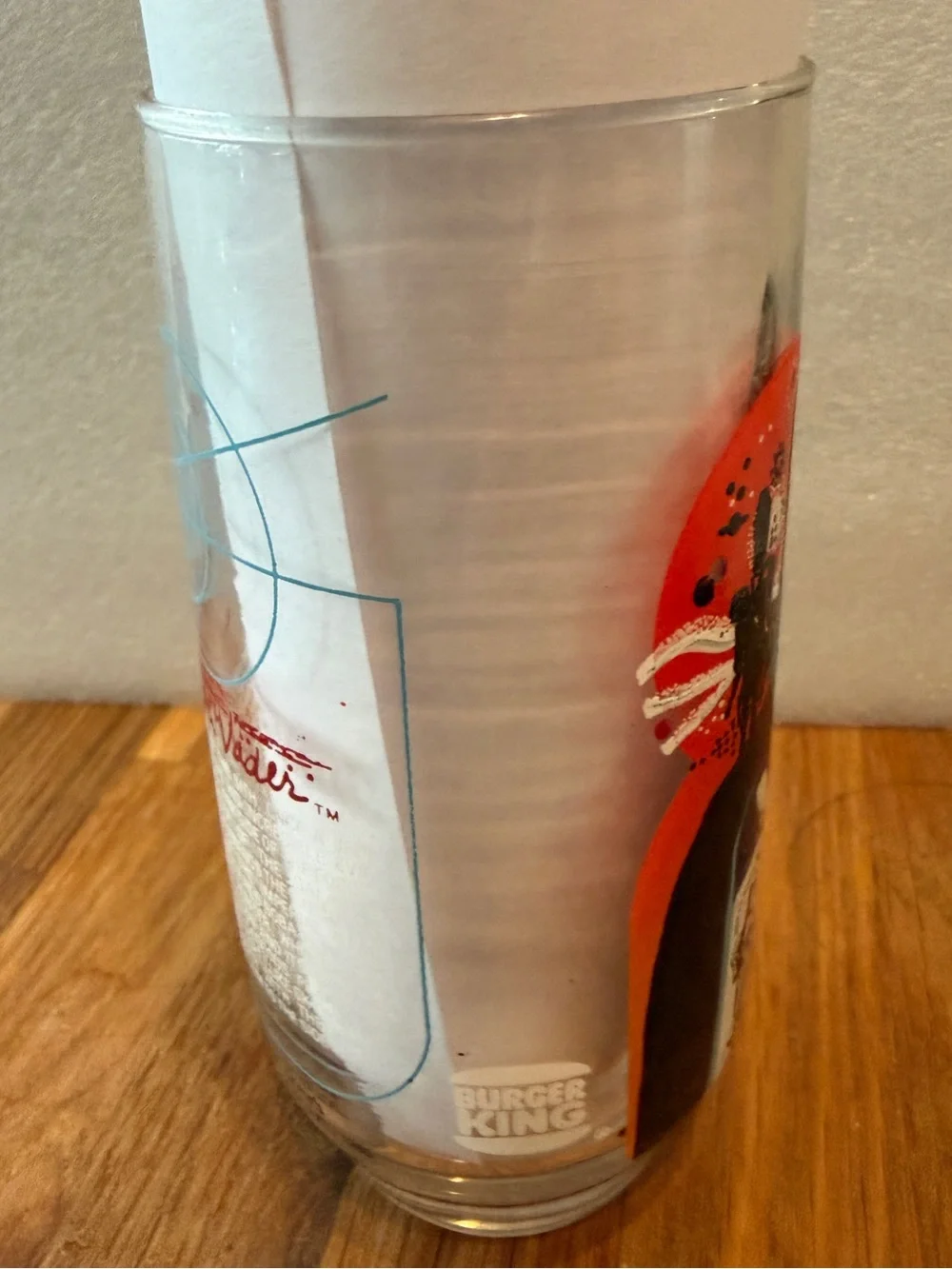 STAR WARS EMPIRE STRIKES BACK DARTH VADER BURGER KING VINTAGE COLLECTOR GLASS